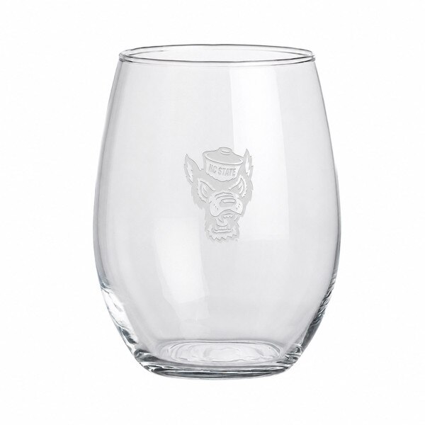 Stemless Wine Glass 21oz. Wolfhead